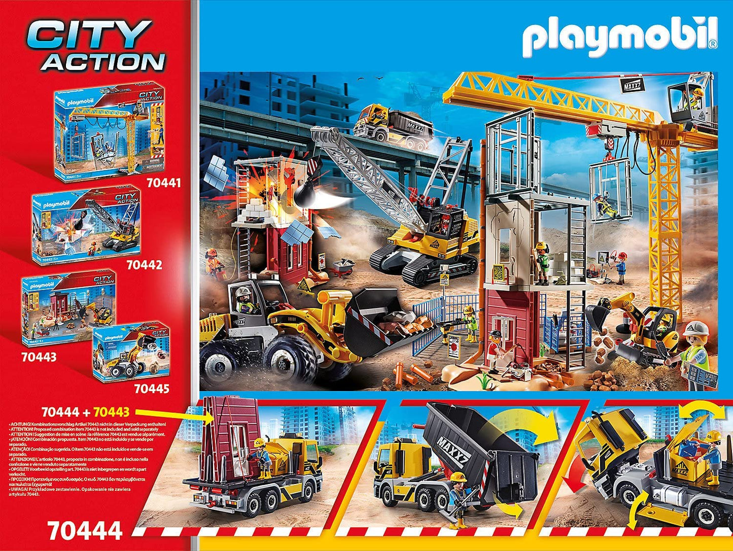 70444 City Action LKW mit Wechselaufbau, Konstruktionsspielzeug