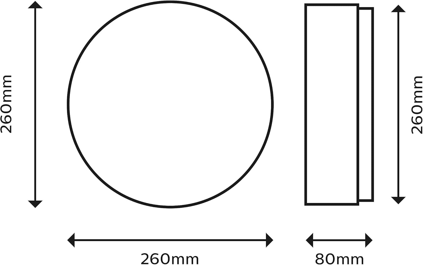 LED Shan Deckenleuchte mit Bewegungssensor, warmweisses Licht (2700K)