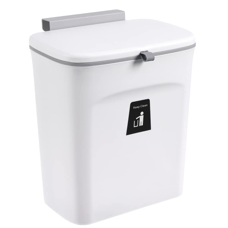 2-teiliges Mülleimer-Set zum Aufhängen, 29,5 X 16 X 26 Cm – Weiss – 2 Stück