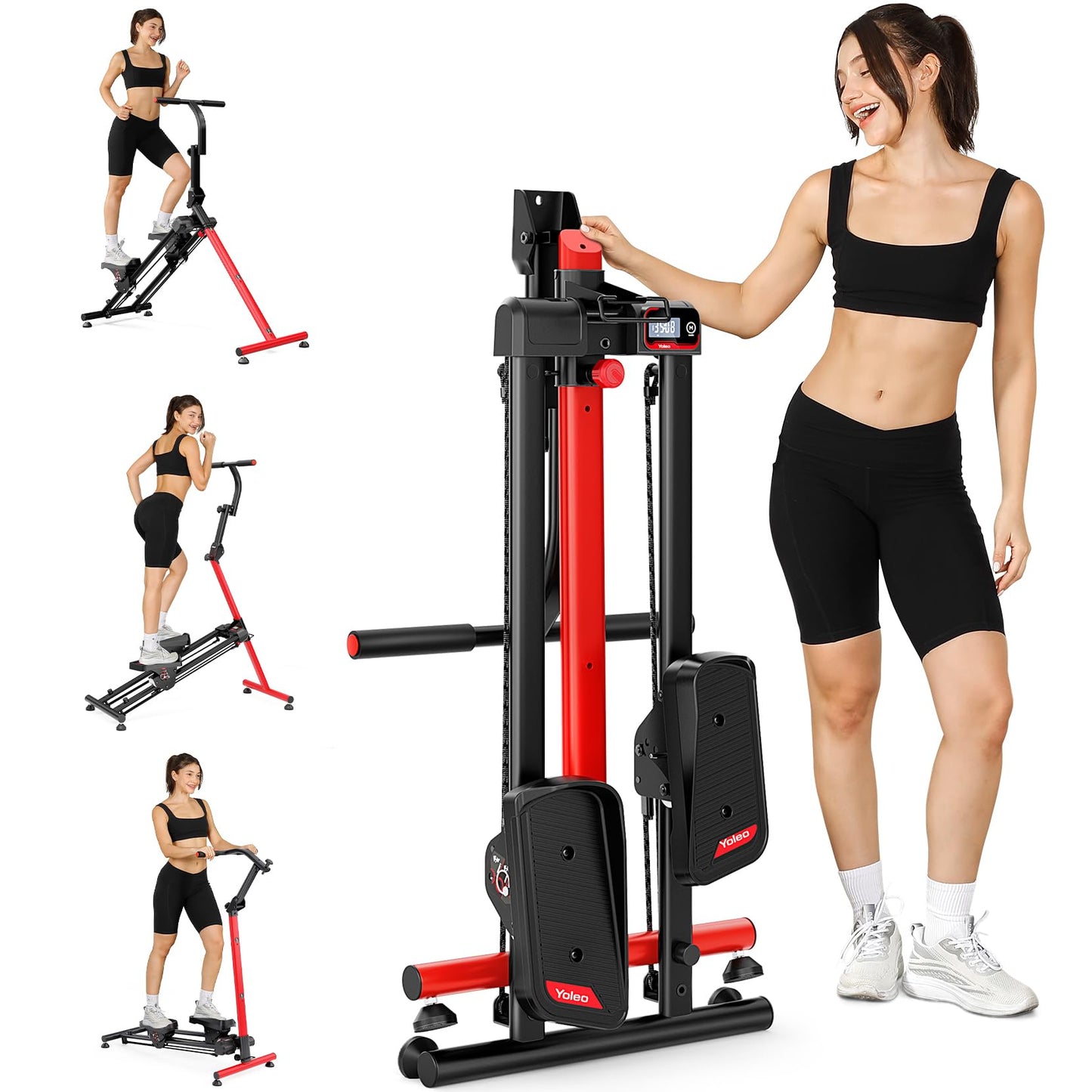 Treppenstepper mit 3 Workout-Modi & Ski-Funktion