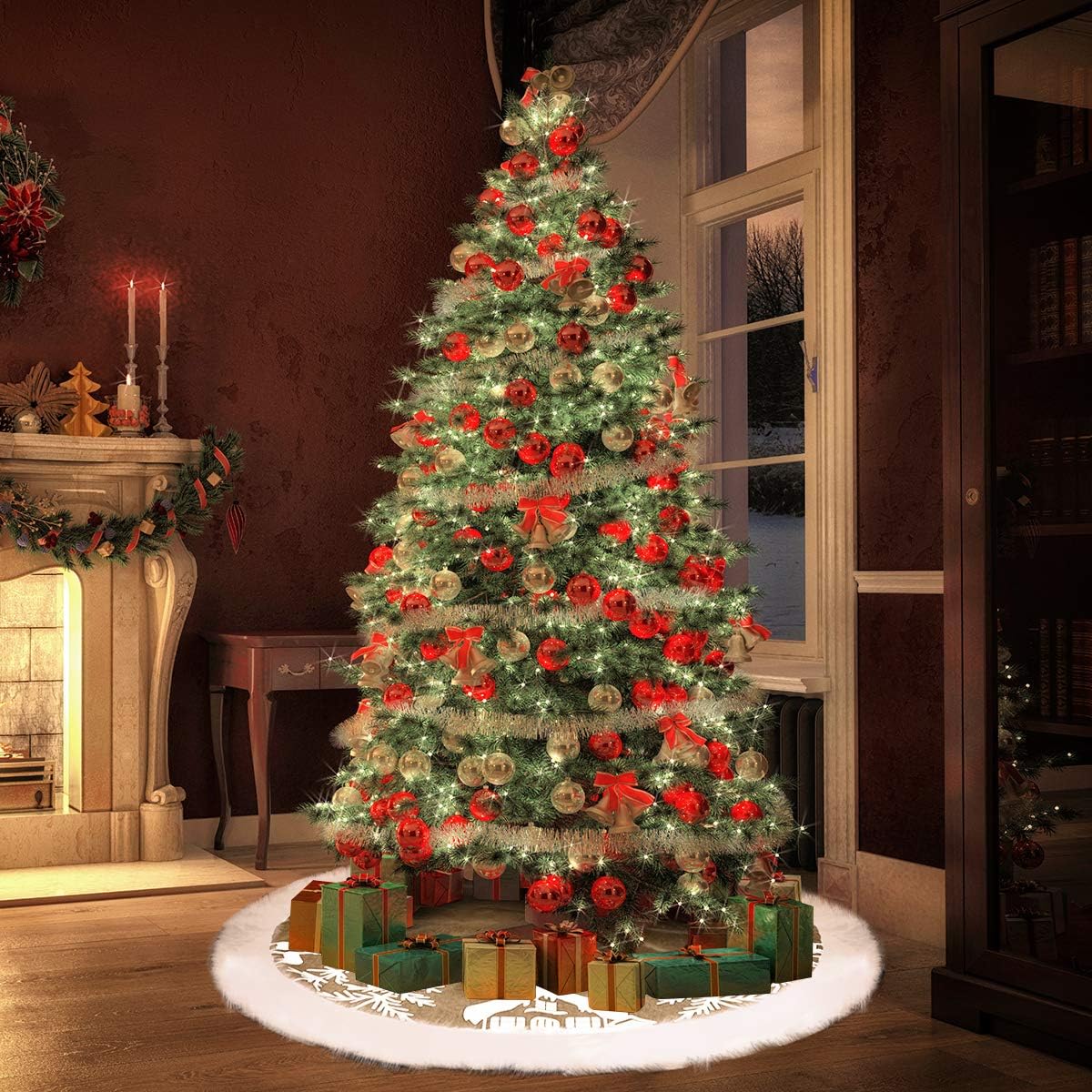 Christbaumdecke, Beige