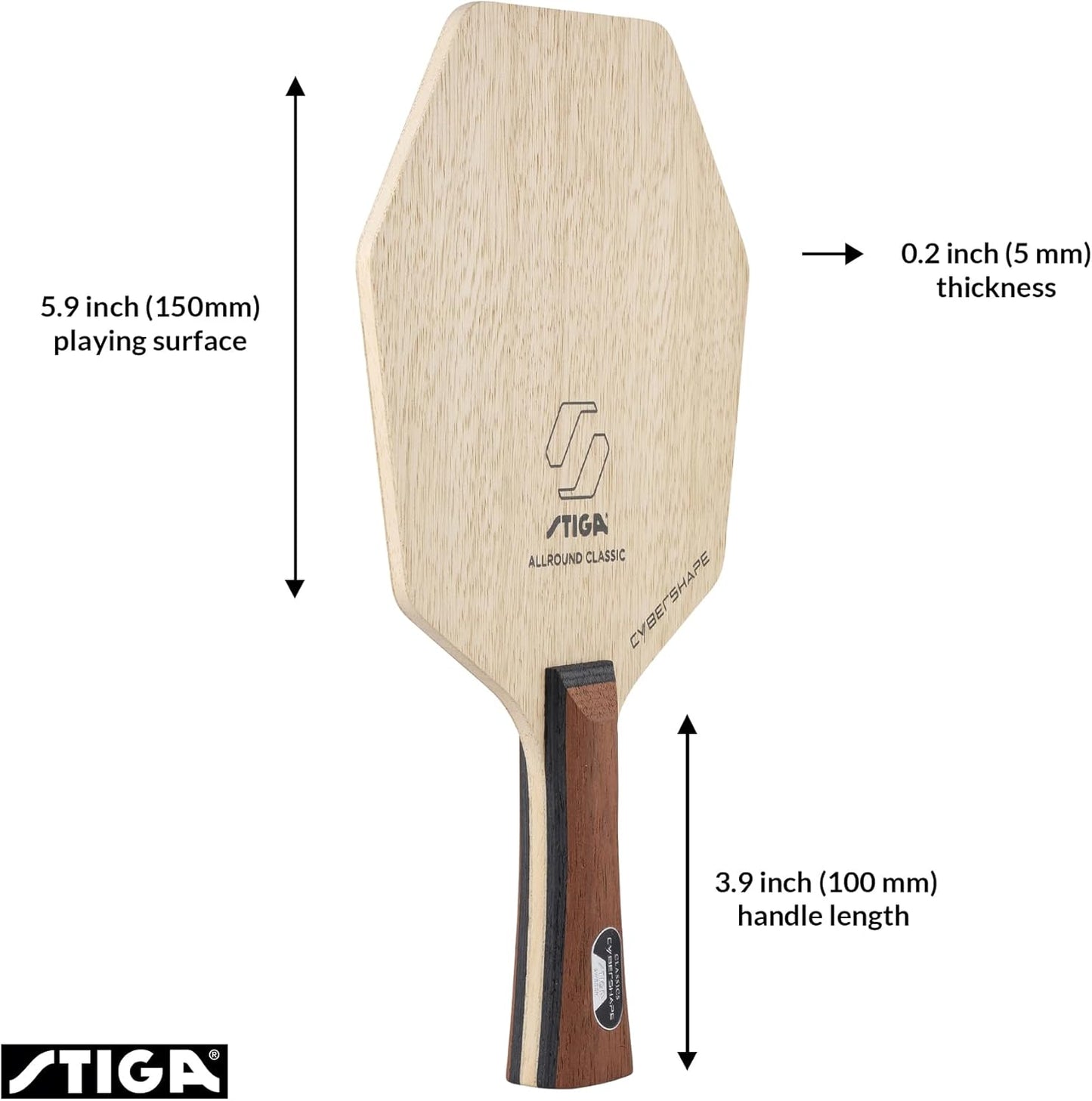 Tischtennisholz Allround Classic Cybershape