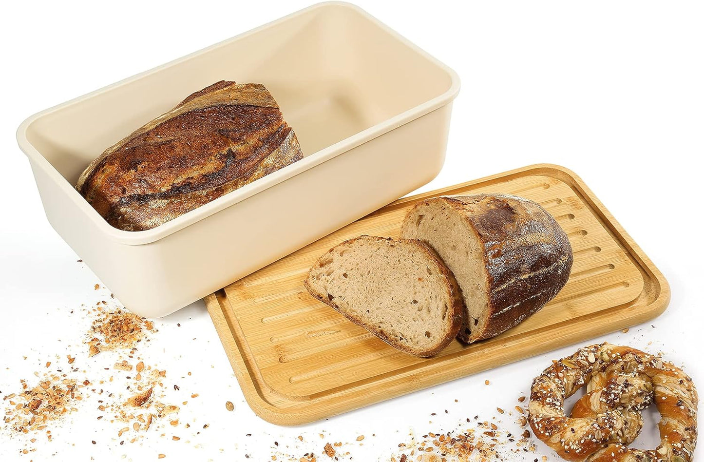 ‎ZA-65022 Brotkasten, Creme eckig