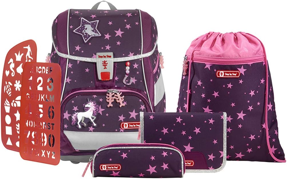 Schulranzen-Set 2IN1 Plus Unicorn Nuala, Lila/Pink