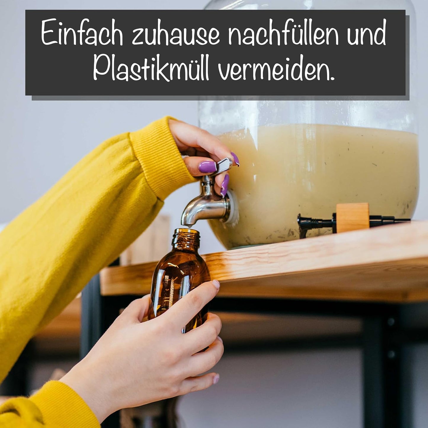 2er-Set Seifenspender Sarajevo, 500 ml (2 Stück mit Untersetzer) Black Edition