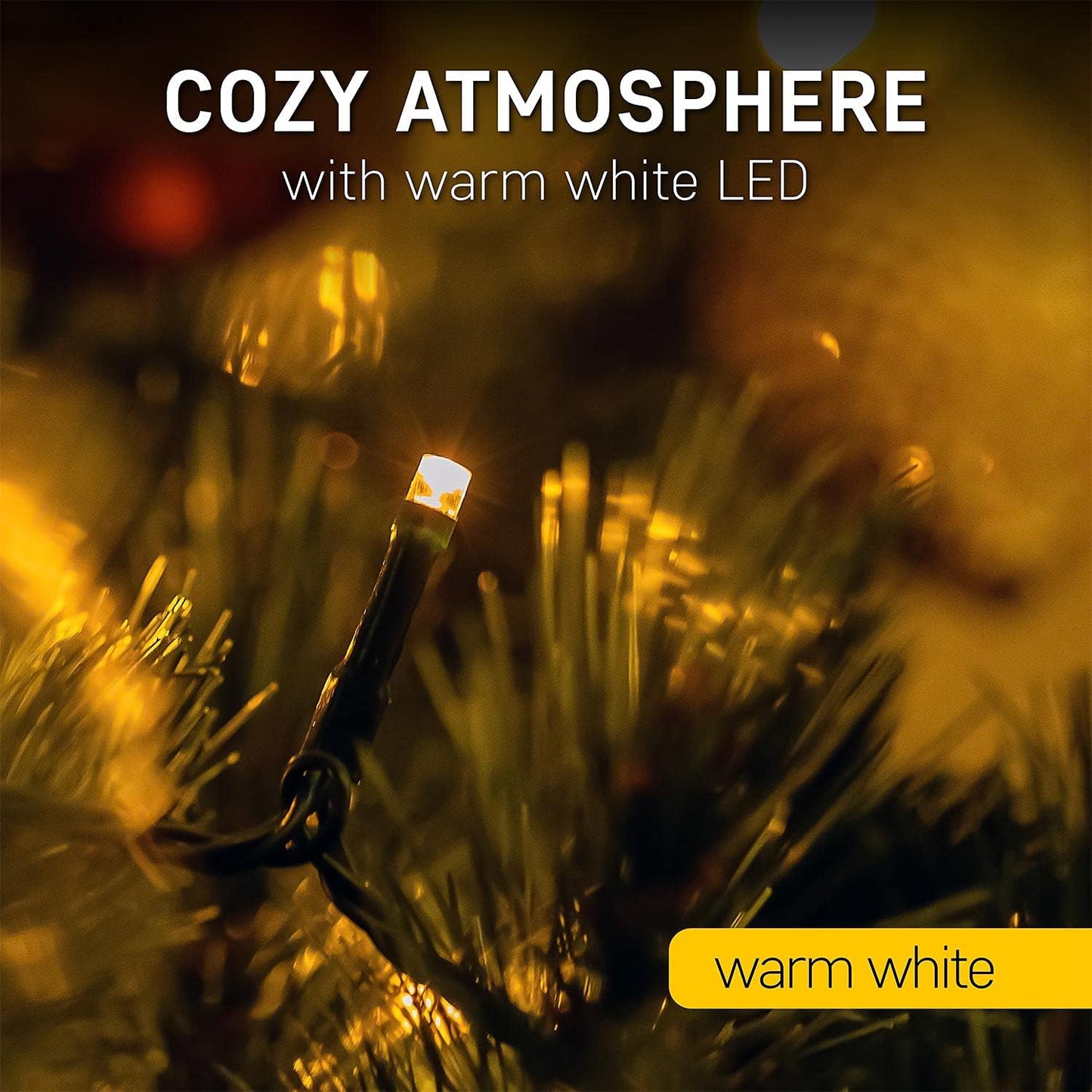 LED Lichterkette mit Timer, 12M / 120 LEDs