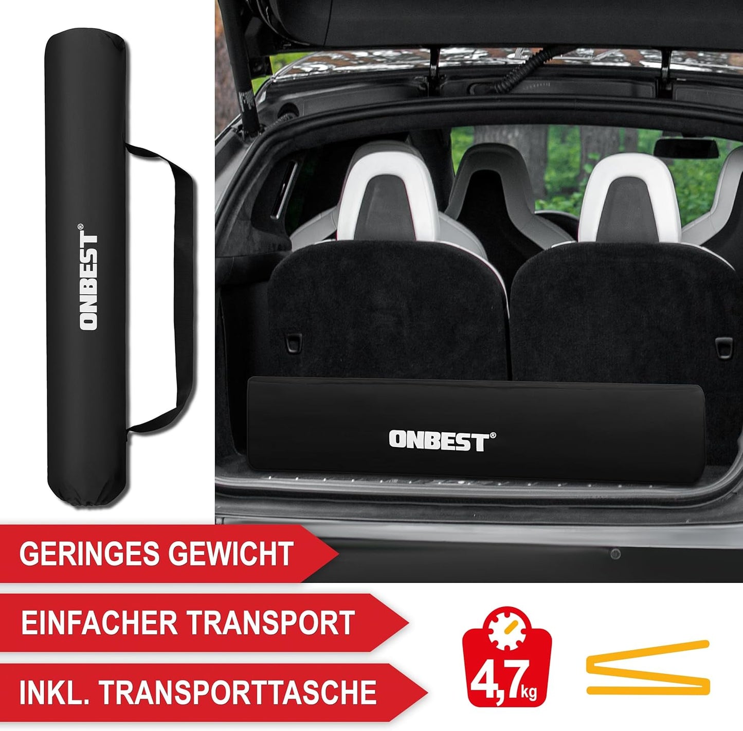 Camping-Klapptisch, Schwarz