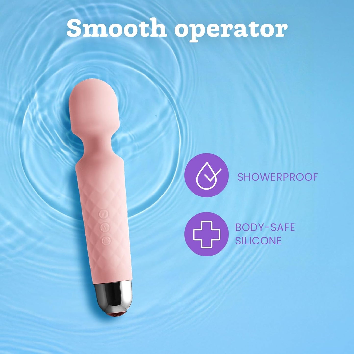 Vibrationsdildo mit 20 Mustern und 8 Geschwindigkeiten, Klein Pink
