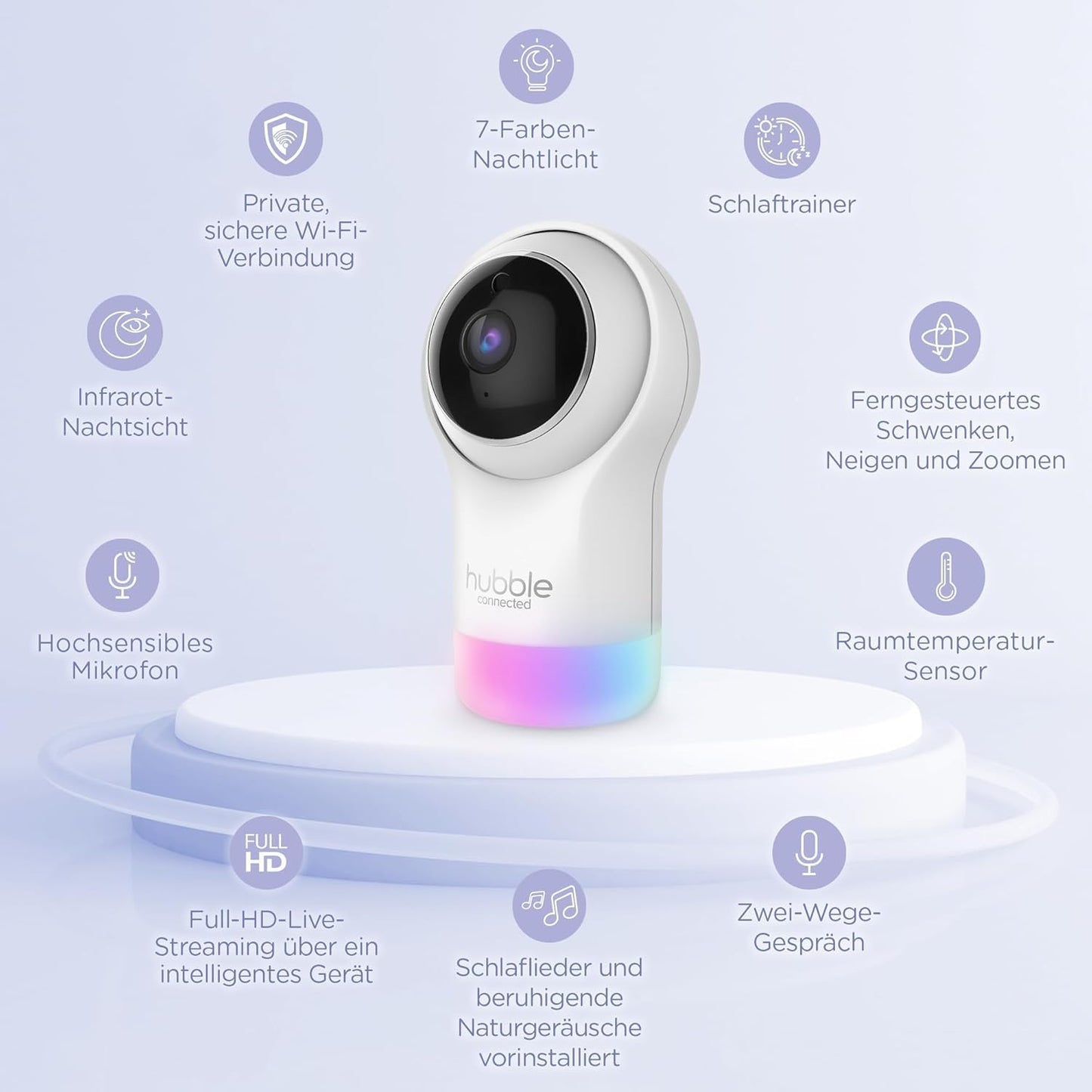Pal Glow Babyphone mit Kamera und Nachtlicht-Funktion
