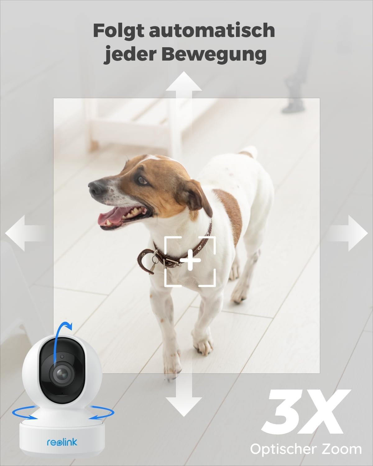 5MP PTZ Überwachungskamera, Weiss