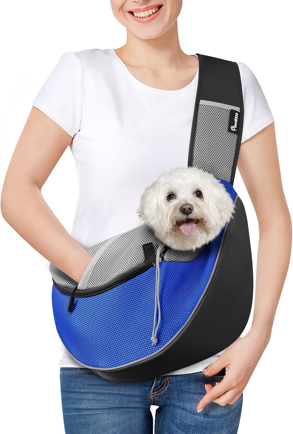 Hundetragetasche, Blau-Taschenstil L
