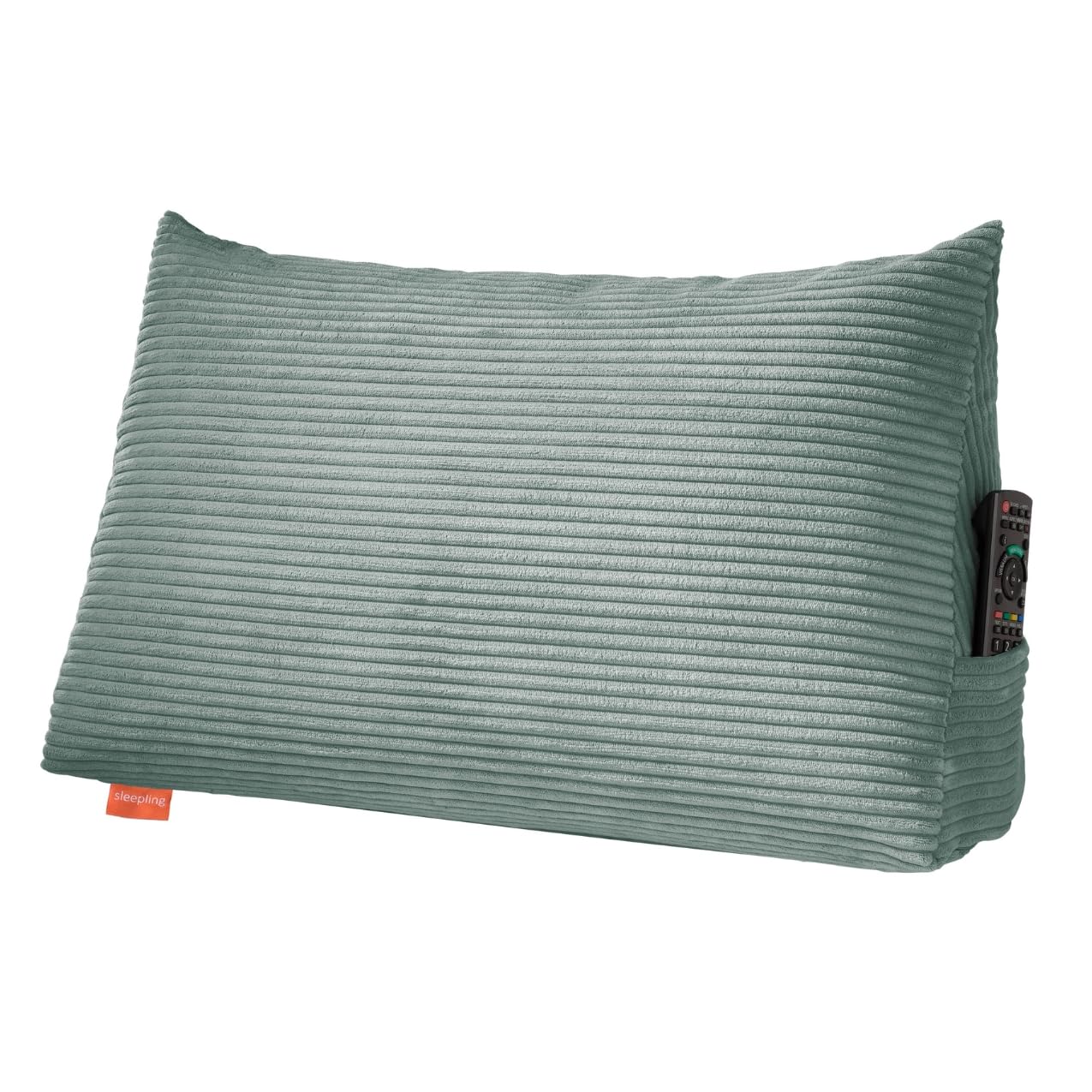 Lesekissen in Keilform, Cord: Türkis 70 x 40 x 20 cm