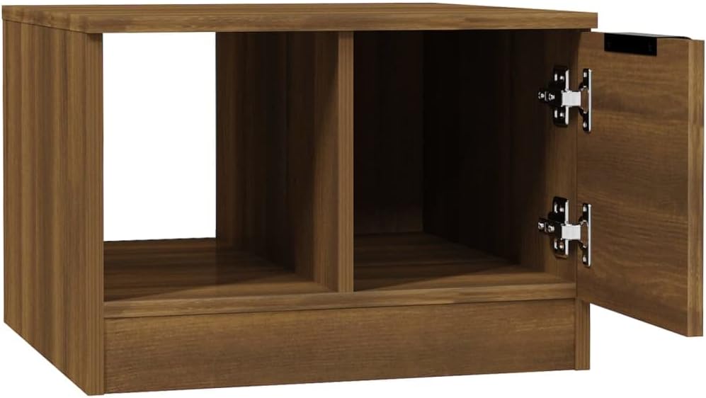 Quadratischer Couchtisch, Braune Eiche
