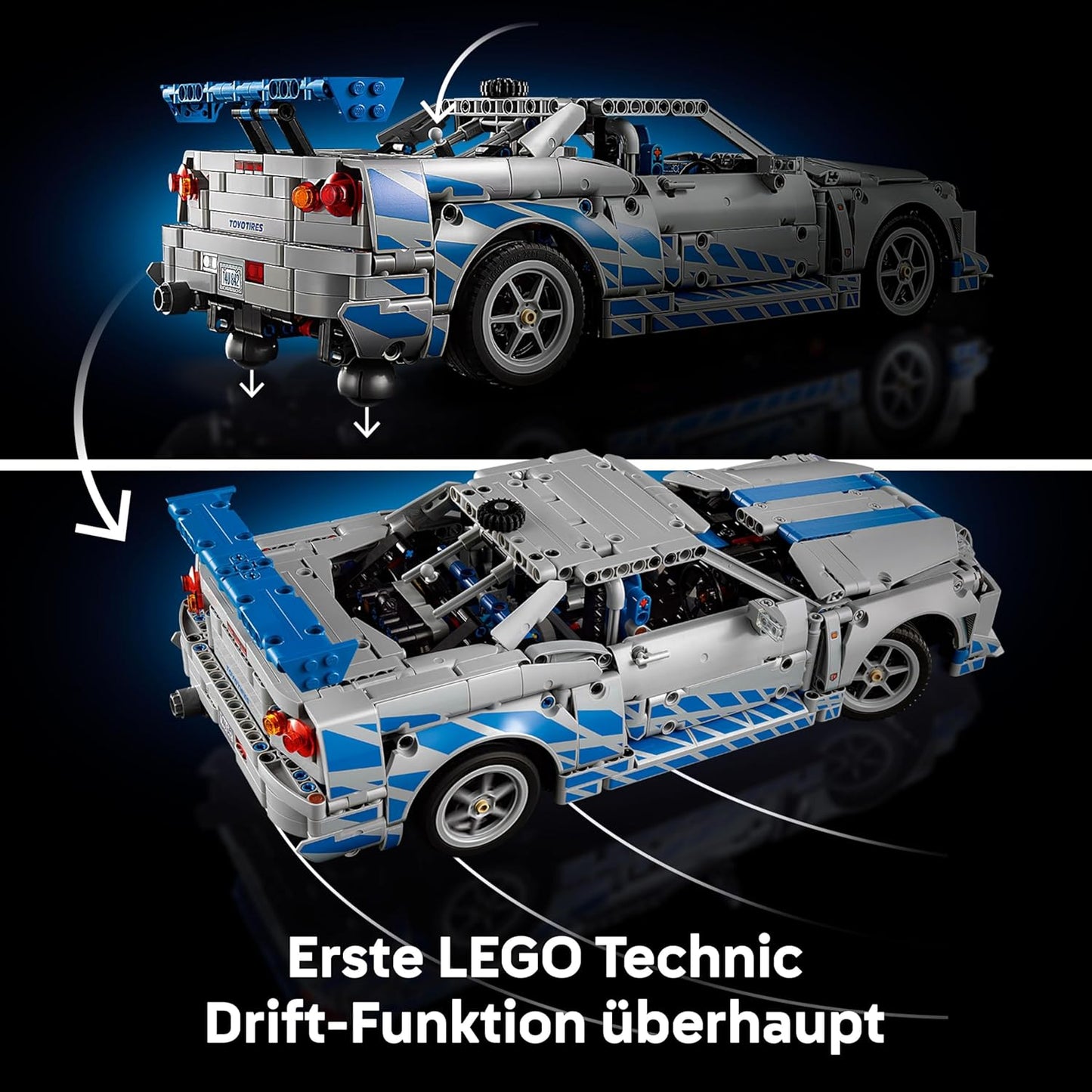 2 Fast 2 Furious Nissan Skyline mit Driftfunktion