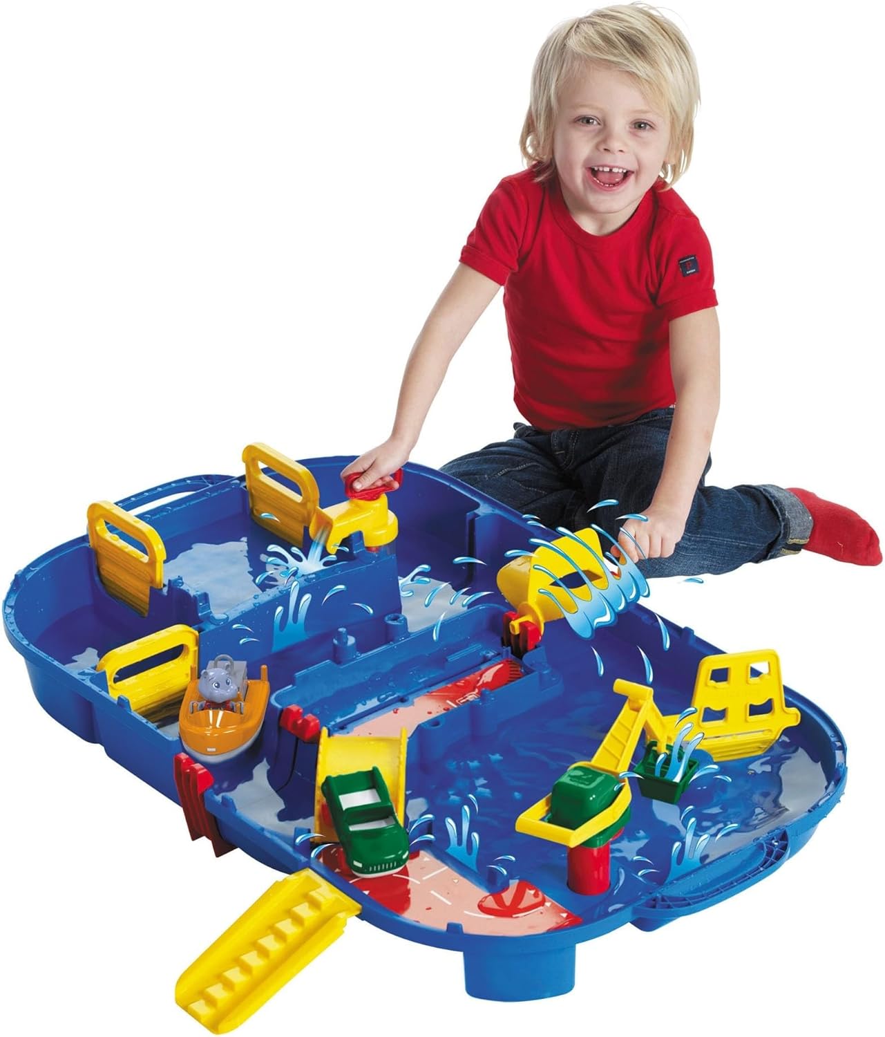 Wasserbahn Set Schleusenbox (27-teilig), Single