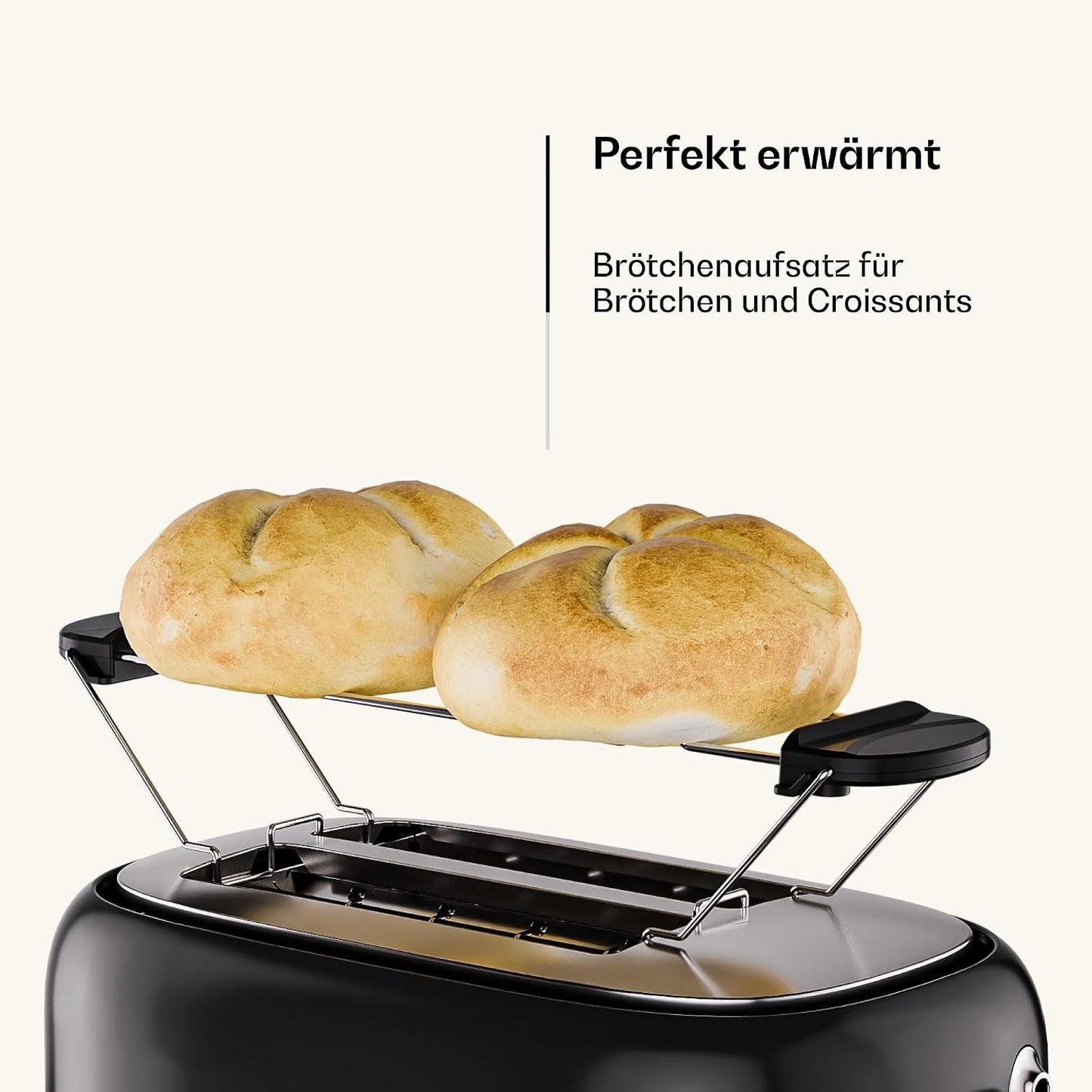 Retro-Toaster Victoria, Schwarz Toaster