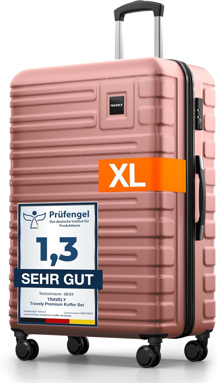 Hartschalenkoffer XL, XL Roségold