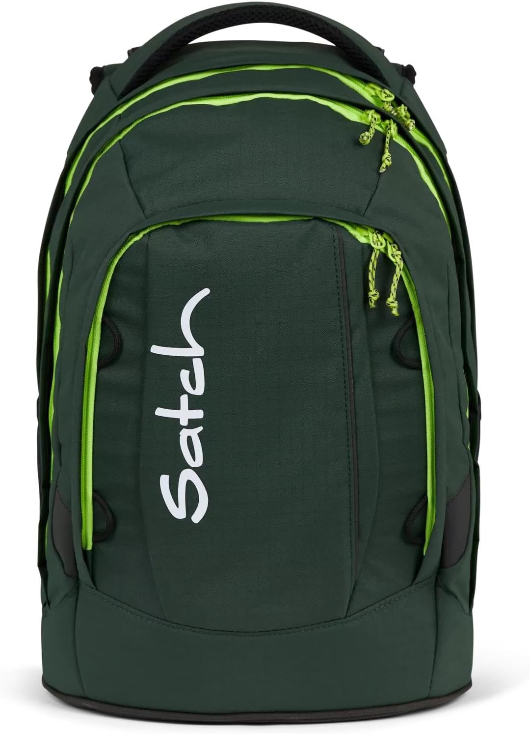 Ergonomisches Schulrucksack-Set (4-teilig) ab 5. Klasse, Green Explorer Set - Dunkelgrün Einheitsgröße