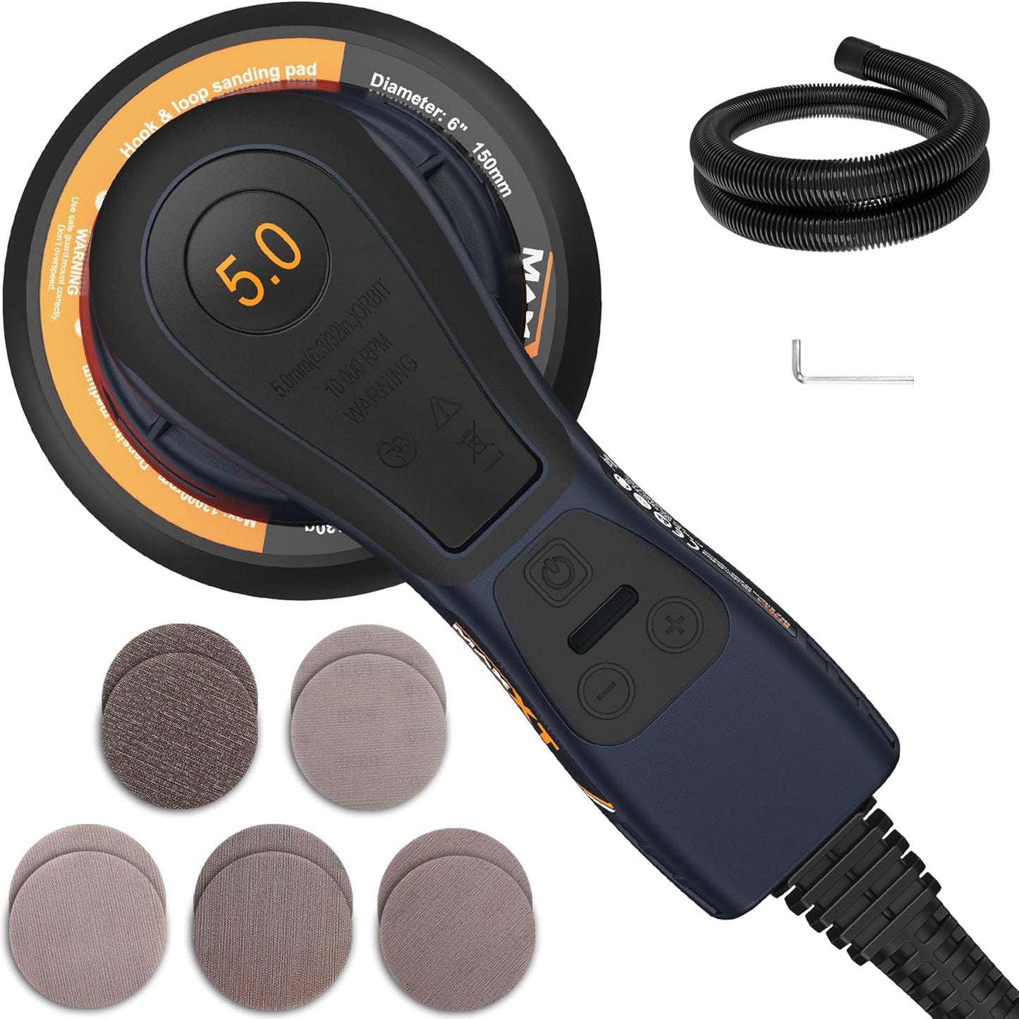 R7303 Exzenterschleifer mit variabler Geschwindigkeit, 150mm Schleifplatte