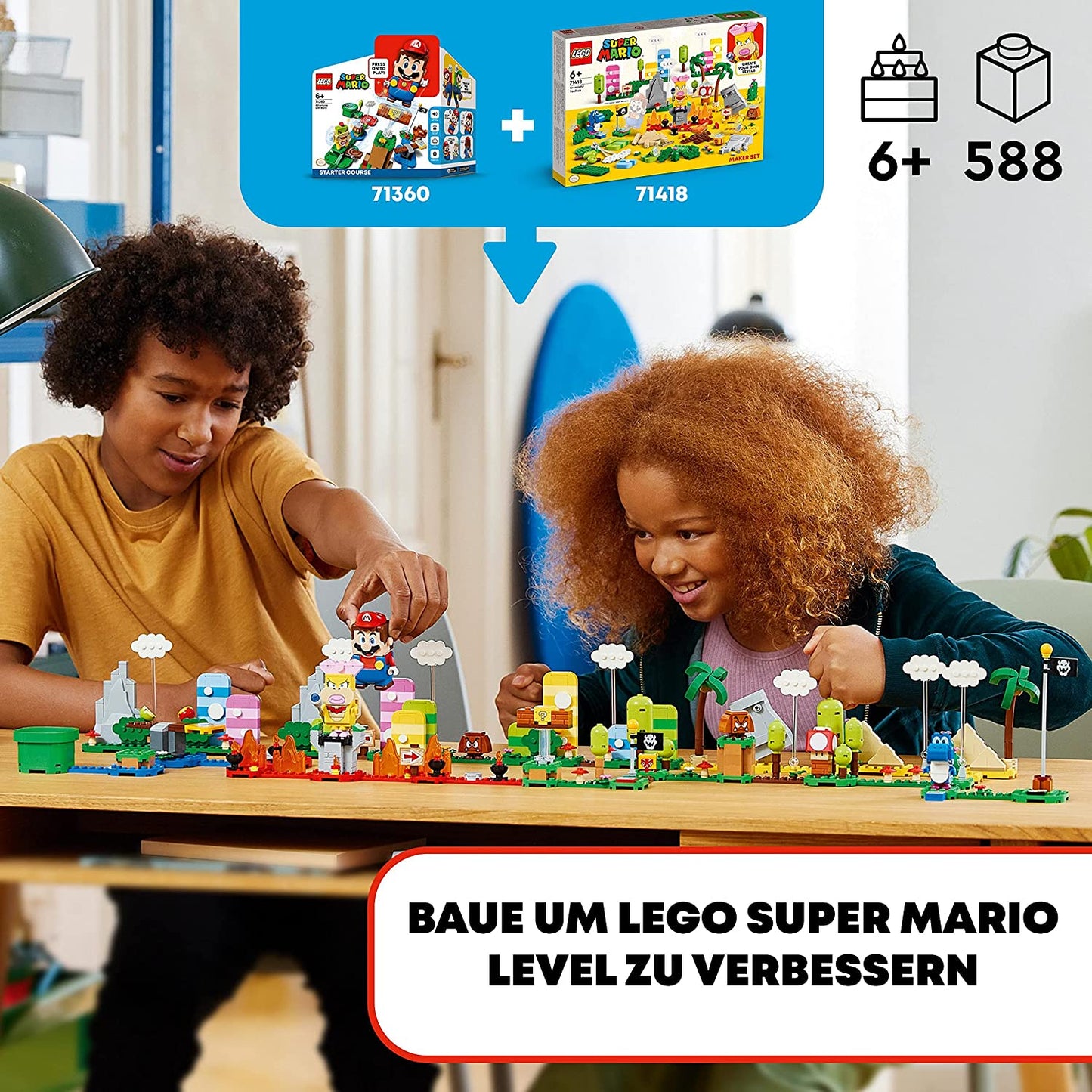 71418 Super Mario Kreativbox – Leveldesigner-Set, Konstruktionsspielzeug, Single