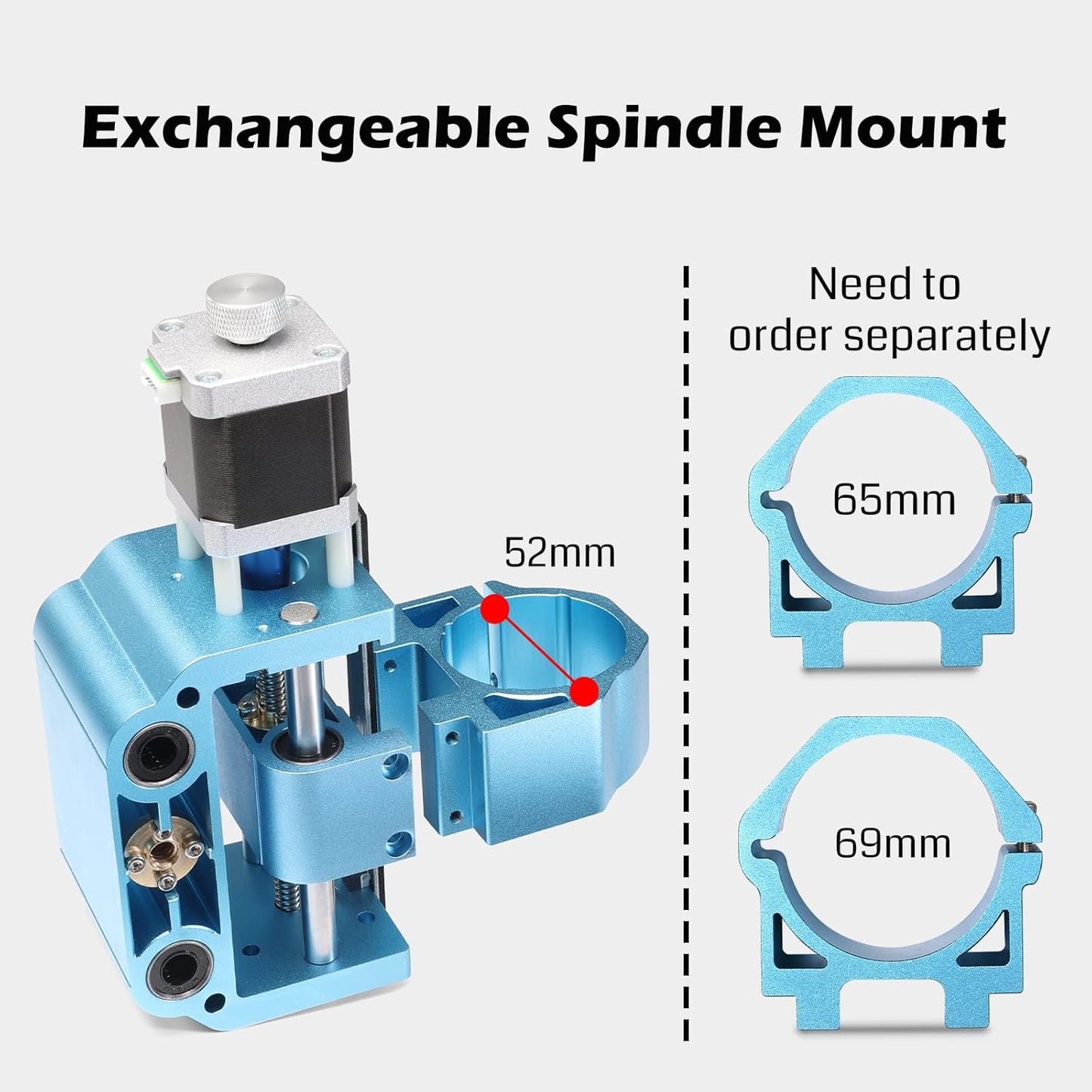 Z-Achse mit Spindelmotorhalterung, Für die 3018PROVer-Serie