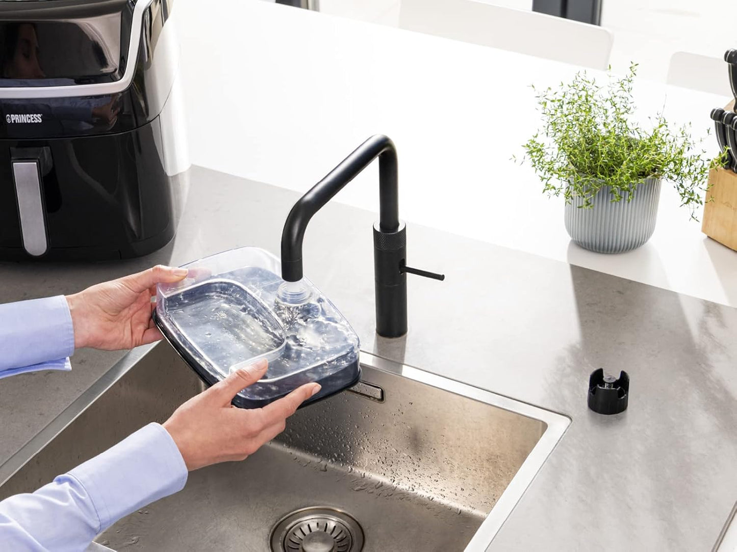 Dampf-Heissluftfritteuse 2-in-1, 6 L Ohne Zubehör-Set