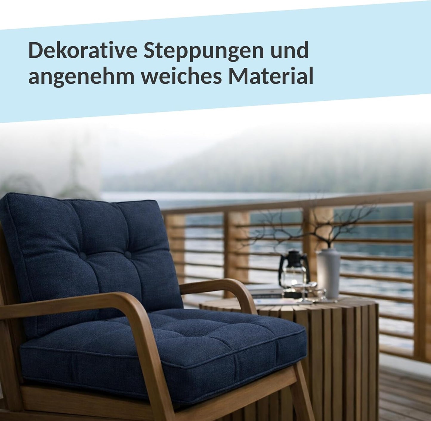 Loungekissen-Set, Grün 2er Set (70x70 + 70x40)