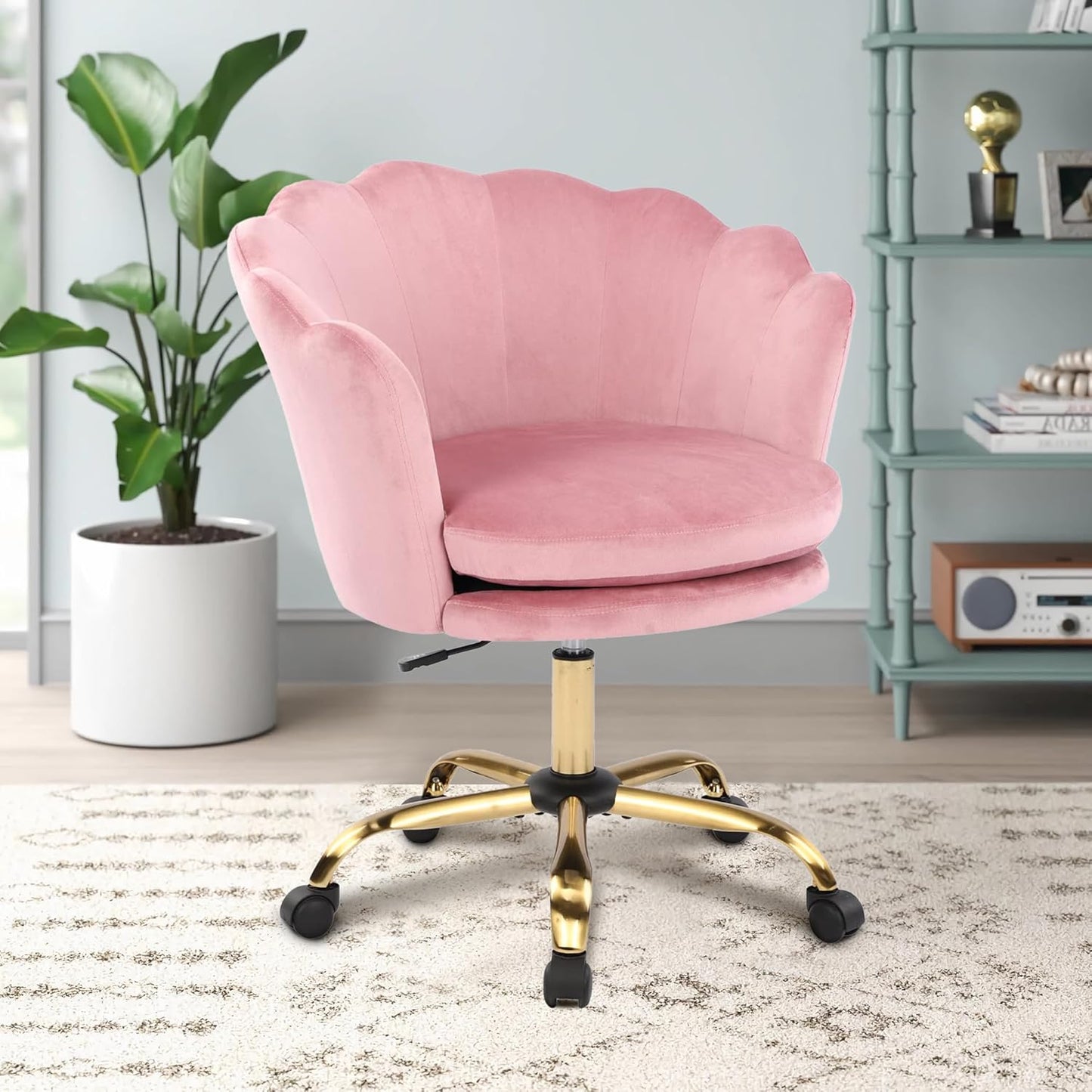 Drehstuhl, Rosa+gold