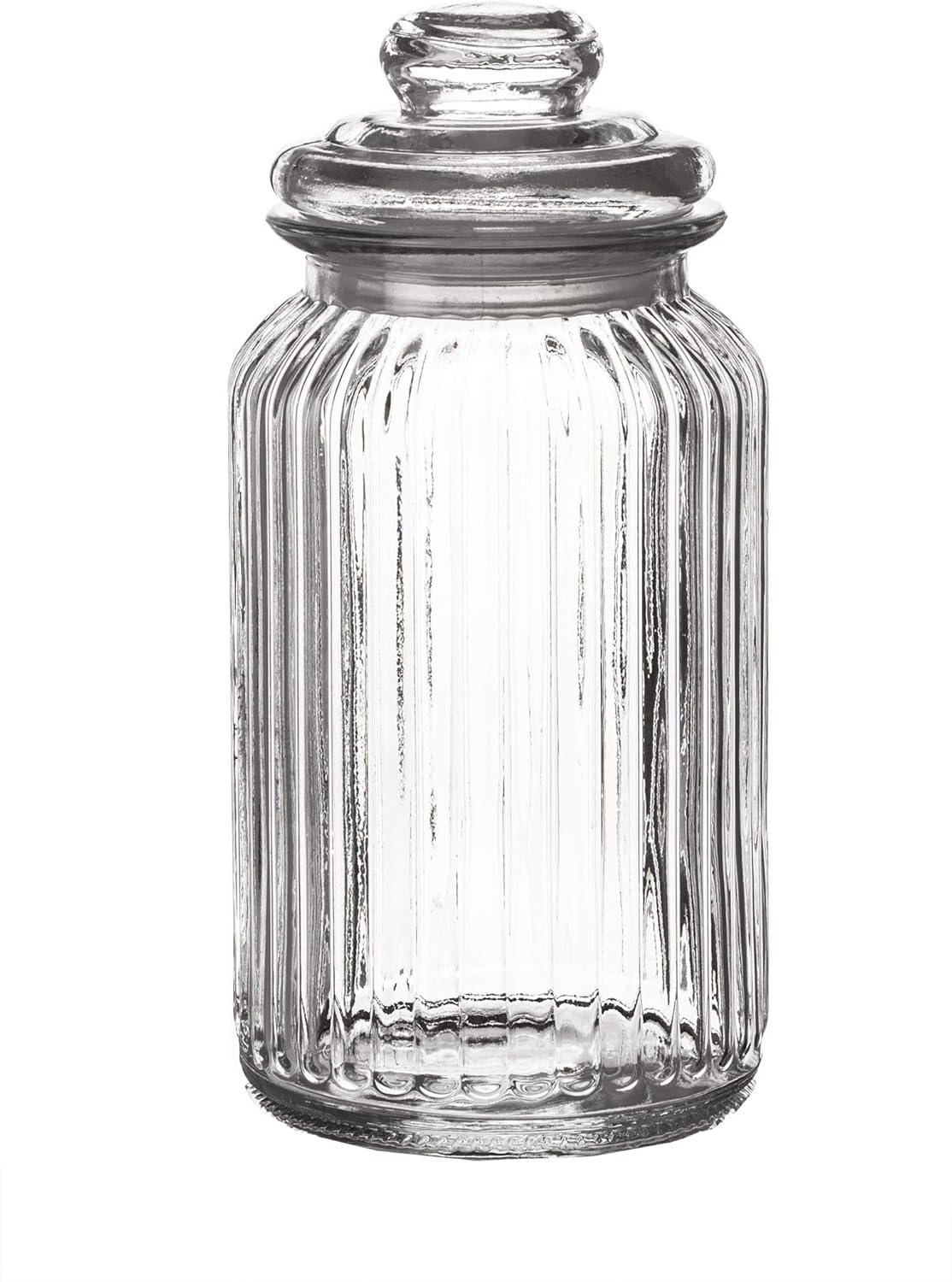 6er-Set Bonbongläser mit Deckel, 6x 1,3 L
