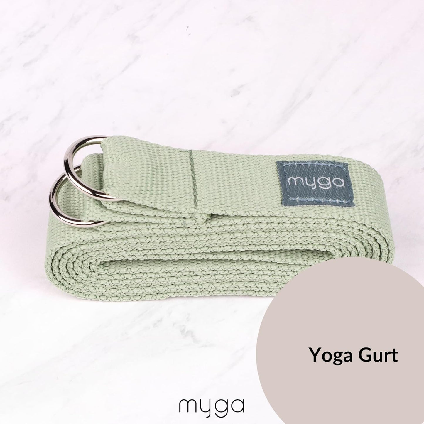 Yoga-Starter-Set mit Matte, Block & Gurt, Palm