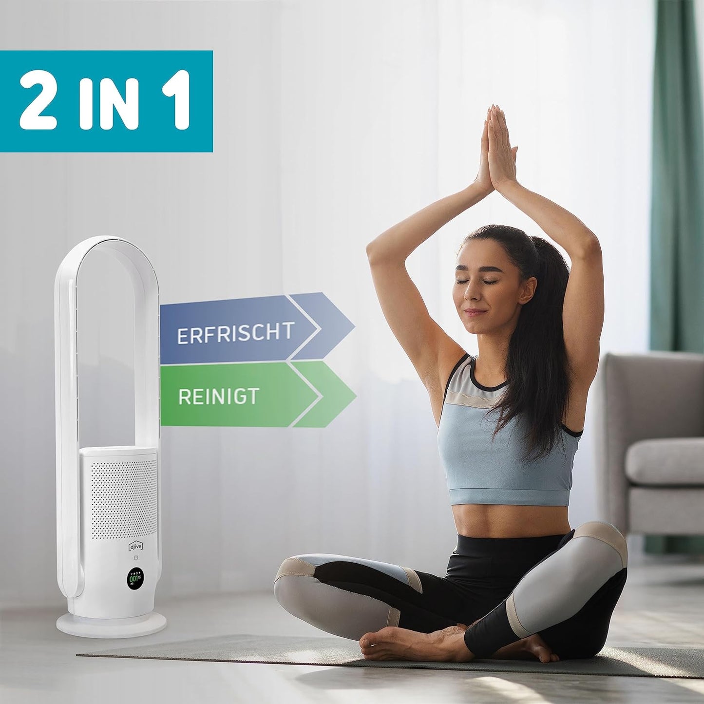 ARC Casual 2in1, Ventilator & Luftreiniger ; Clean White