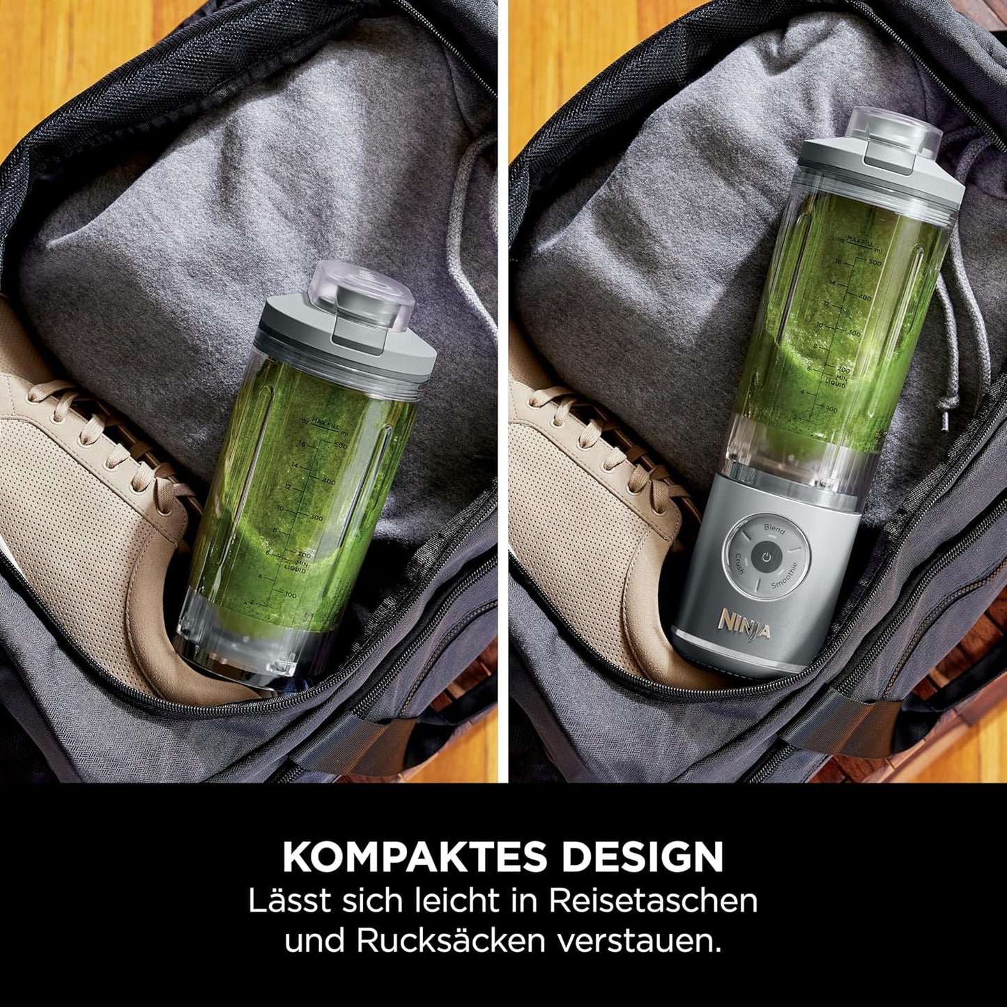 Bundle mit tragbaren Mini-Standmixer, Lavendel/Silber