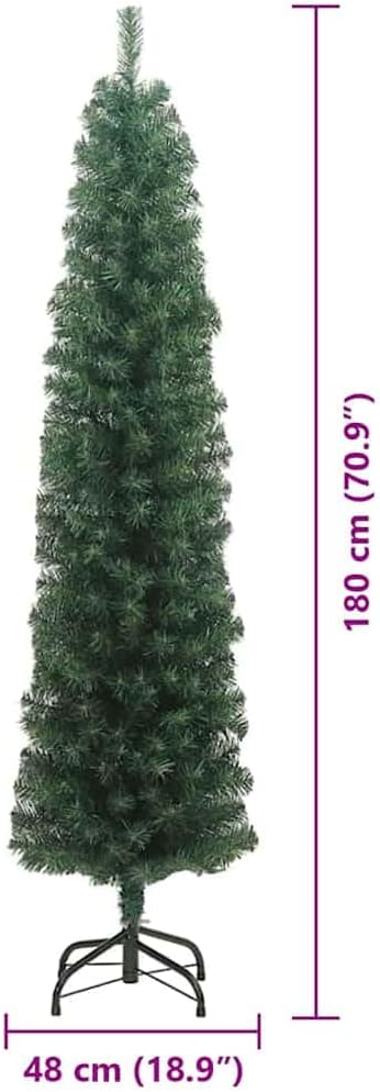 Künstlicher Weihnachtsbaum mit LED-Beleuchtung, 180 cm Grün