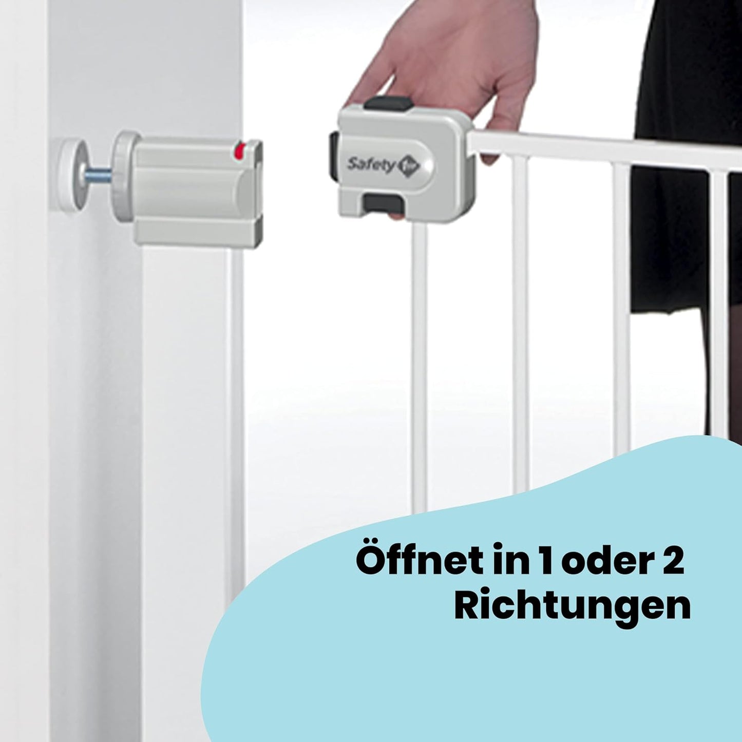 Easy Close Treppenschutzgitter, Easy Close Weiss