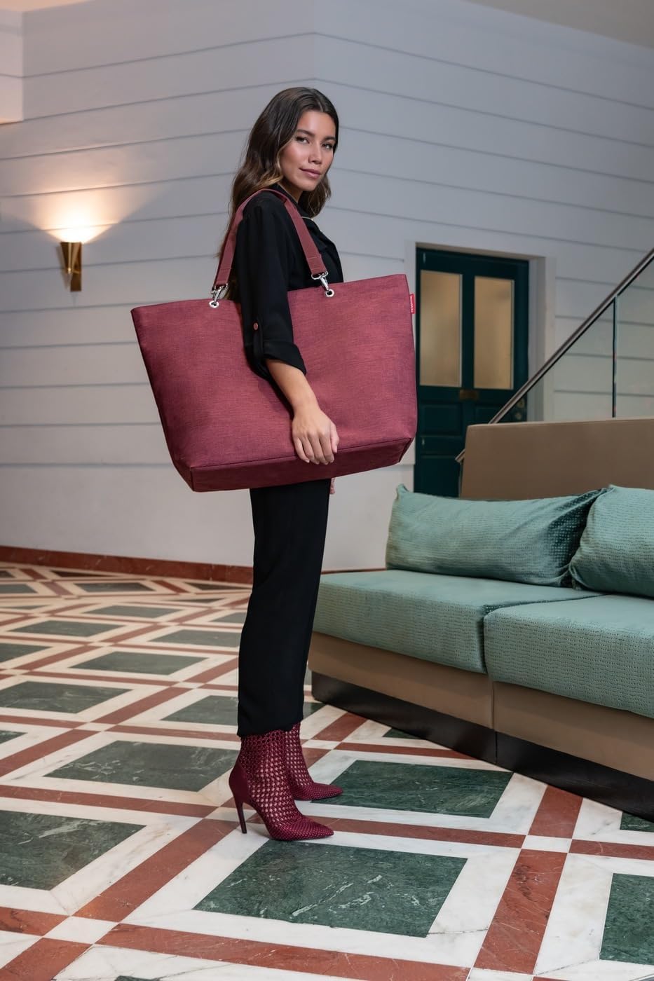 Shopper XL - Twist Maroon, Twist Maroon