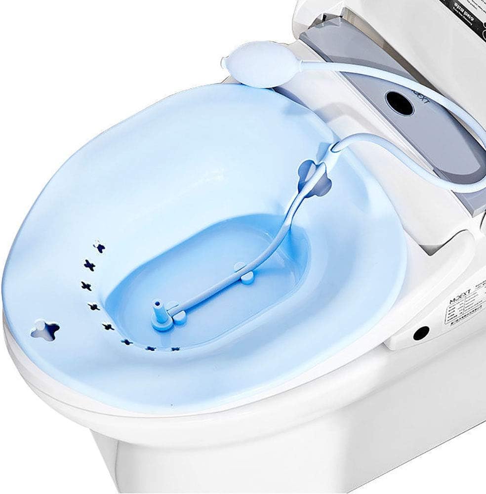 Faltbares Sitzbad, Blue With Flusher