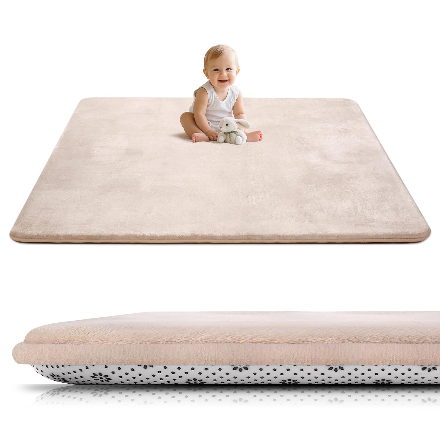 Krabbelmatte, Beige 150cmx200cm