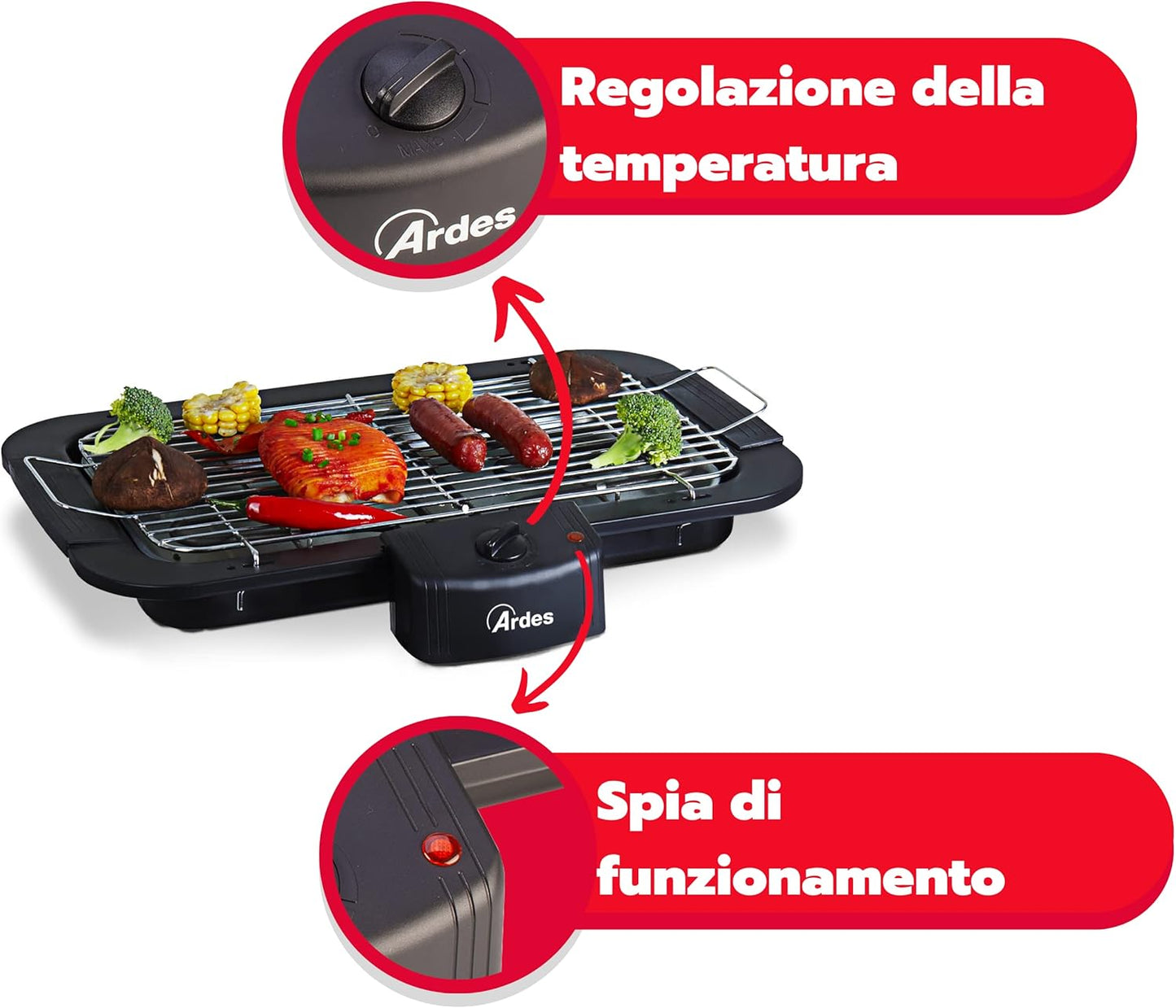 Elektrogrill AR1B01, ElektroGrill 2200W