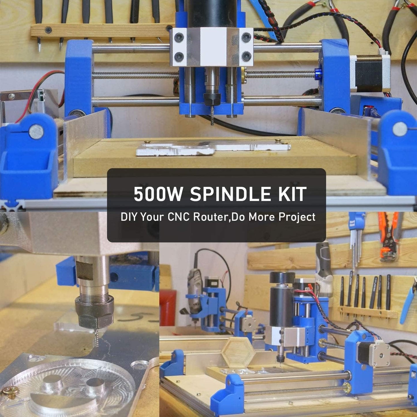 CNC Spindelmotor Set, 500W ER11 Kit