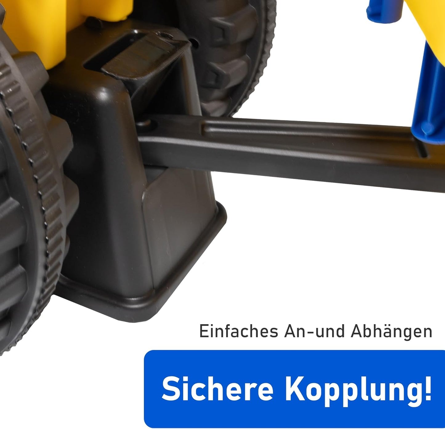 Rutschauto Traktor mit Anhänger, Gelb