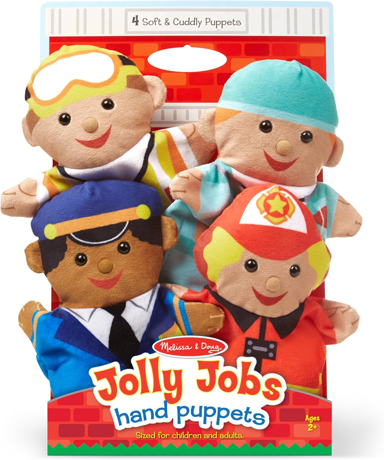 4er-Set Fröhliche Helfer Handpuppen, Jolly Helpers Hand Puppets