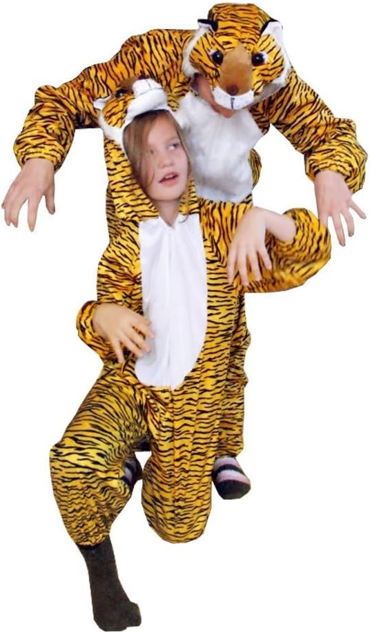 Tiger-Kostüm für Erwachsene, XL Mehrfarbig