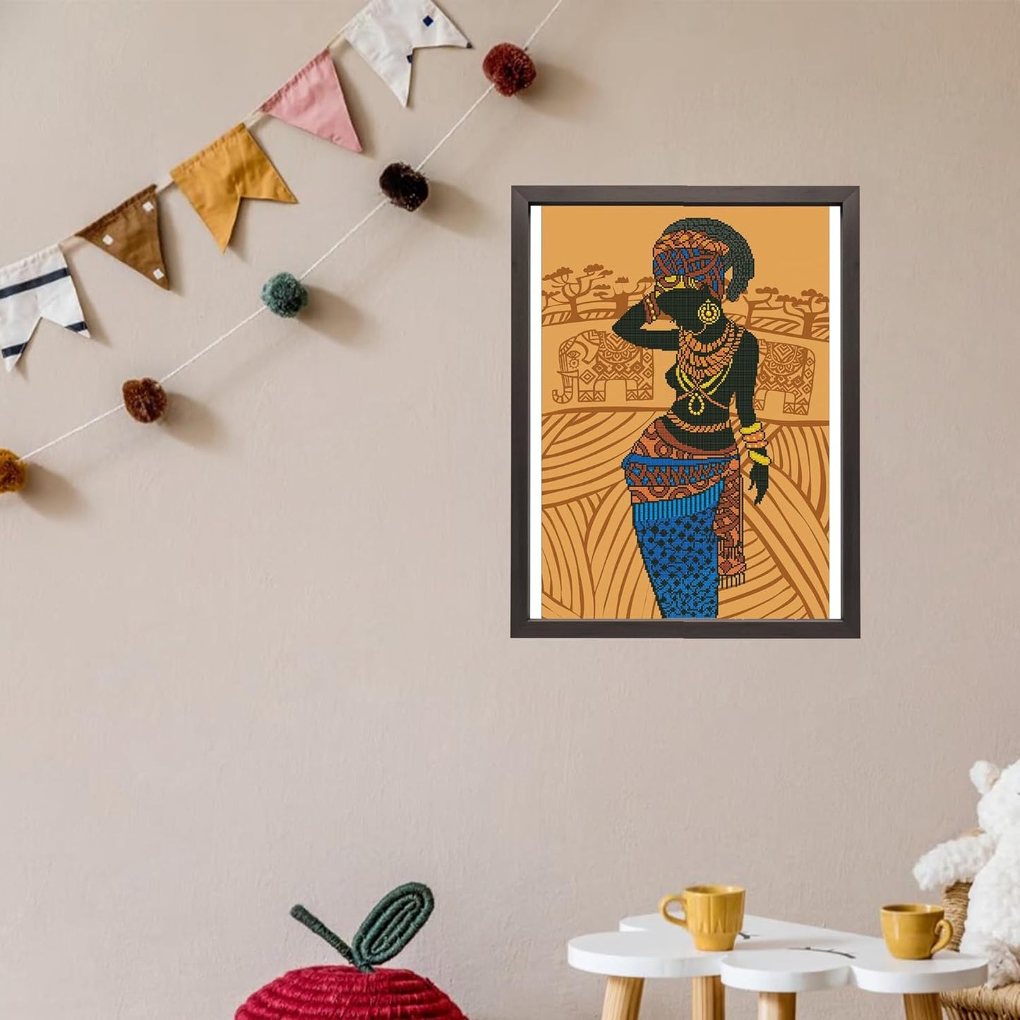 Diamond Painting Set African Princess, DD12-035, 52x76 cm, African Princess