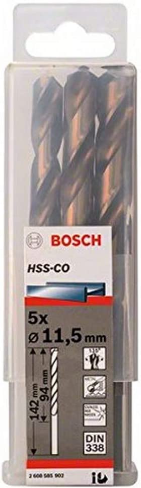 Metall-Spiralbohrer HSS-Co, Ø 11,5mm, Ø 11.50 mm