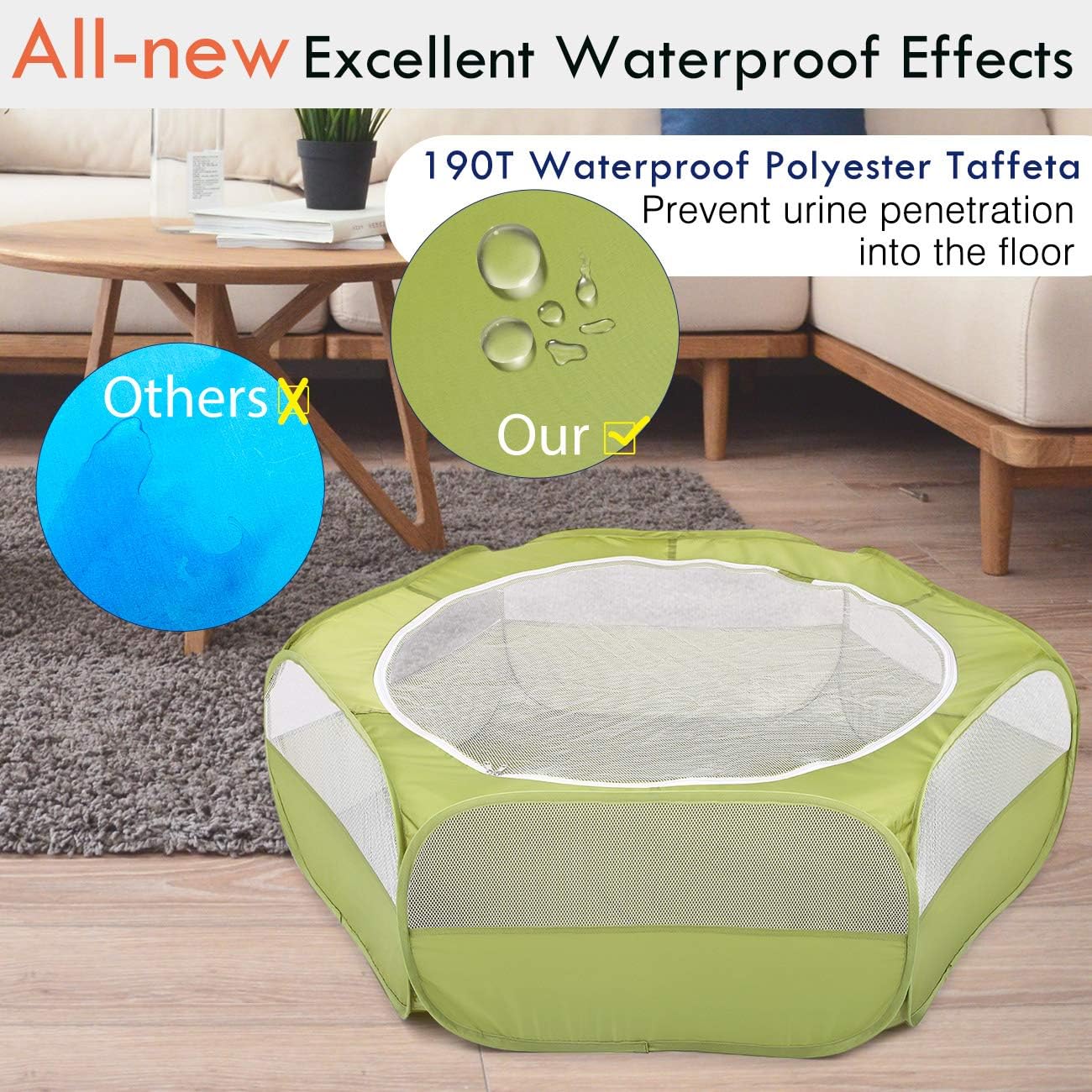 Freigehege für Kleintiere, A-Grün