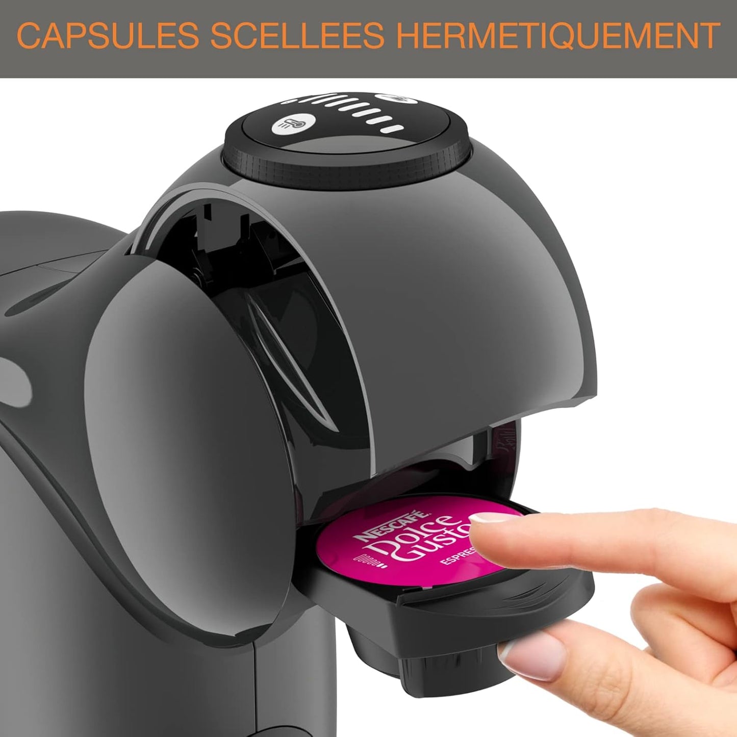 Kapselmaschine Genio S KP240B Automatik, Kapselmaschine KP240B, Anthrazit Anthrazit