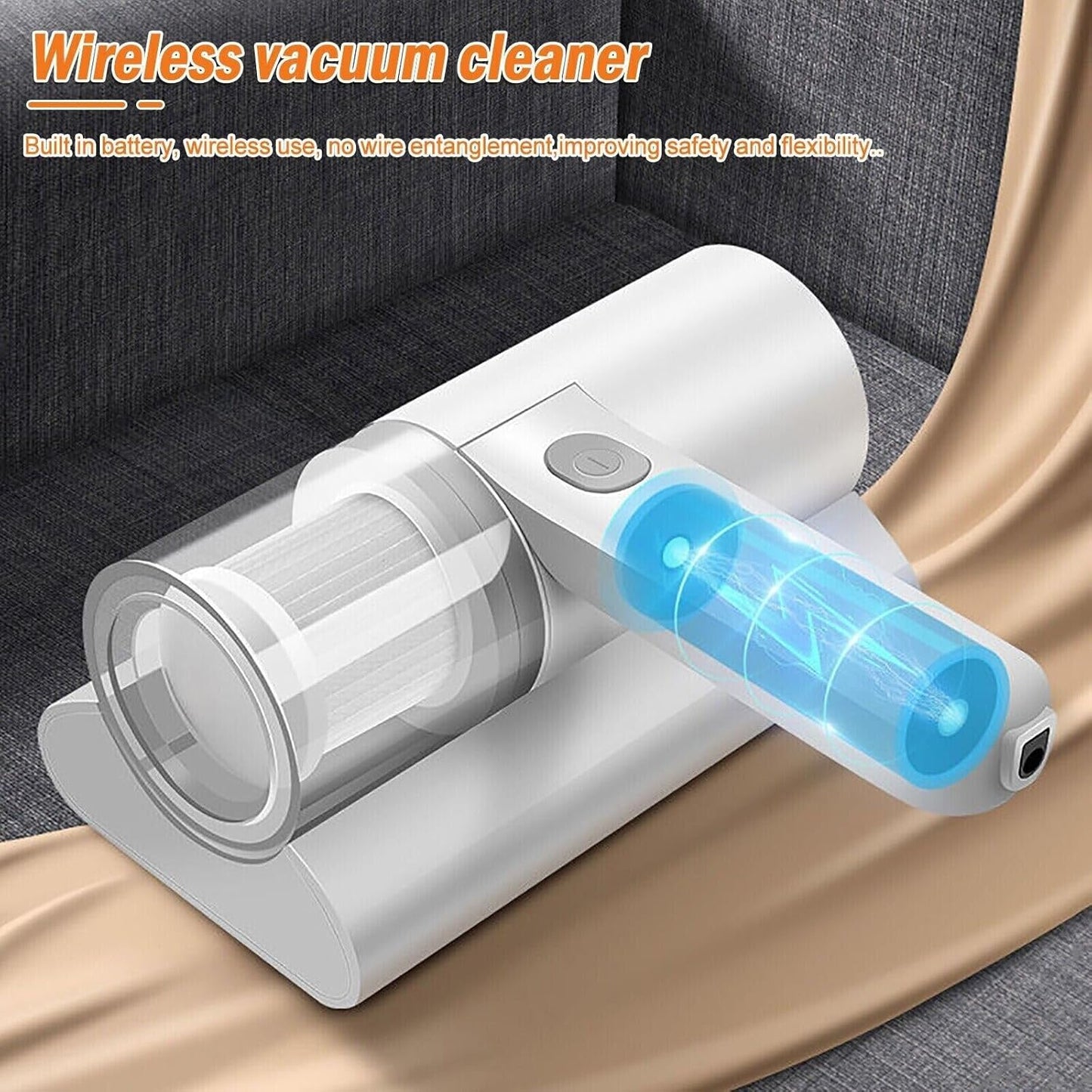 Milbensauger mit UV-Licht, Weiss
