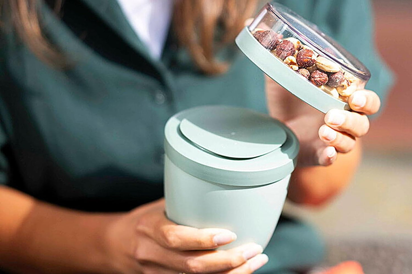 Müslibecher To Go, Keine Personalisierung Original Nordic Blue