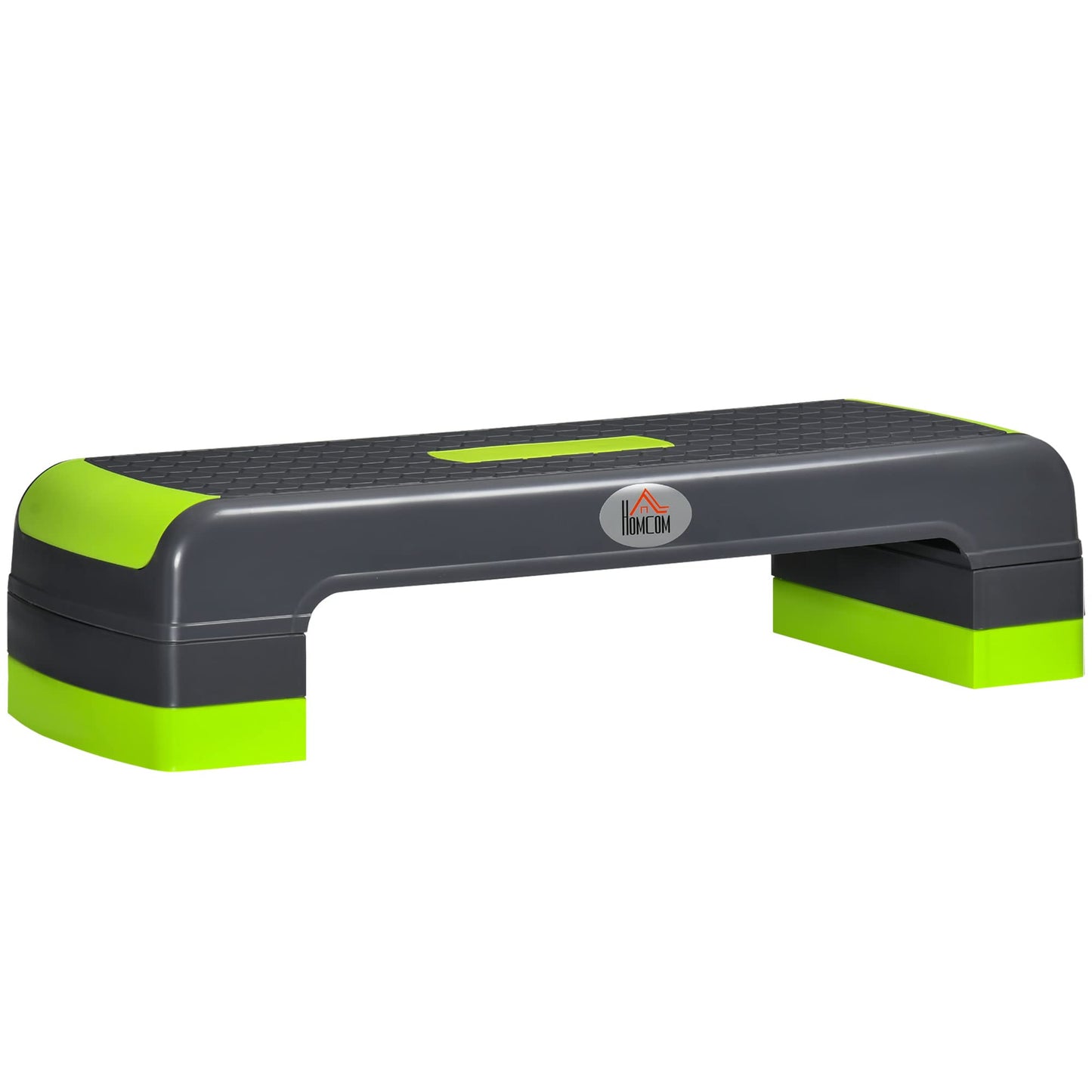 Aerobic-Stepper Steppbrett höhenverstellbar (10-20 cm), Grau+Grün