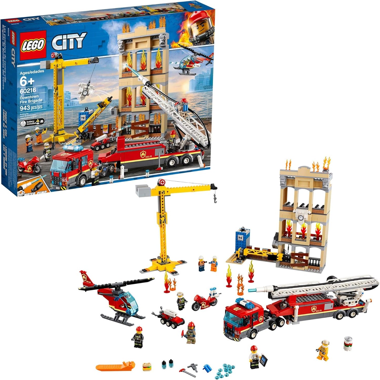 City Feuerwehr-Stadtset mit Licht & Sound